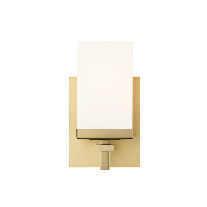 Golden Maddox 1-Lt Wall Sconce, Brushed Champagne Bronze/Opal