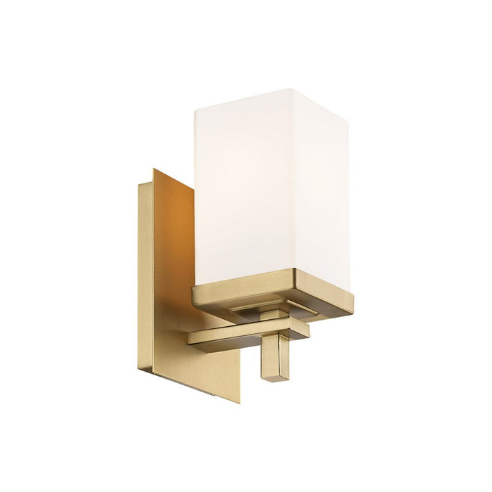 Golden Maddox 1-Lt Wall Sconce, Brushed Champagne Bronze/Opal