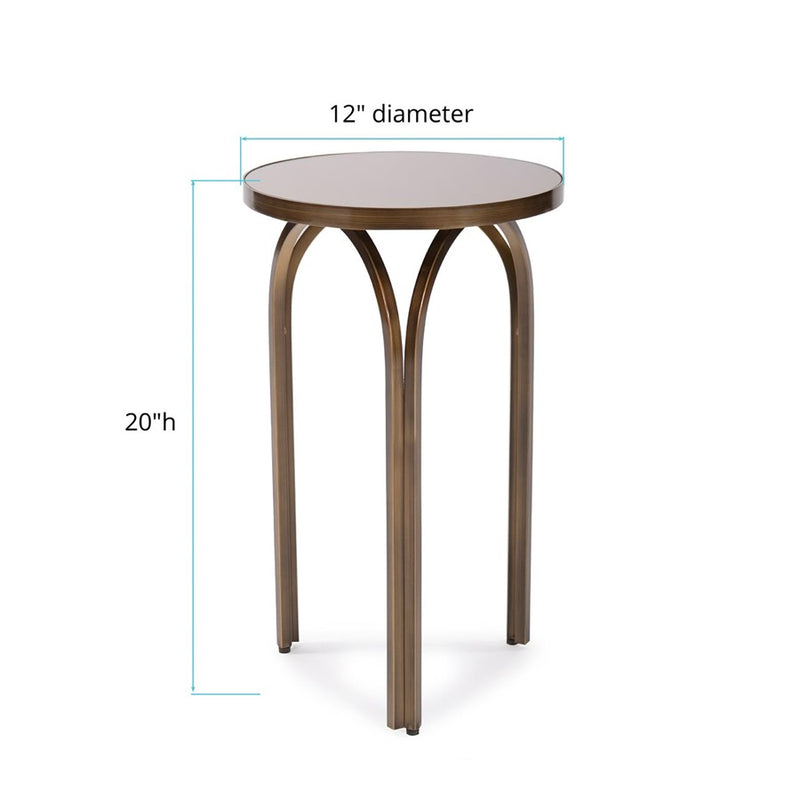 Howard Elliott Palladio Tea Tint Side Table, Bronze