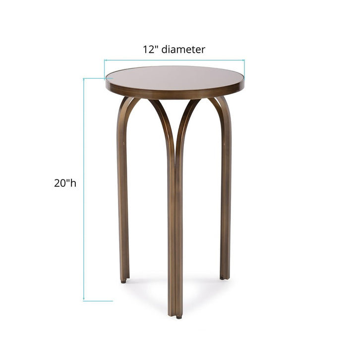 Howard Elliott Palladio Tea Tint Side Table, Bronze