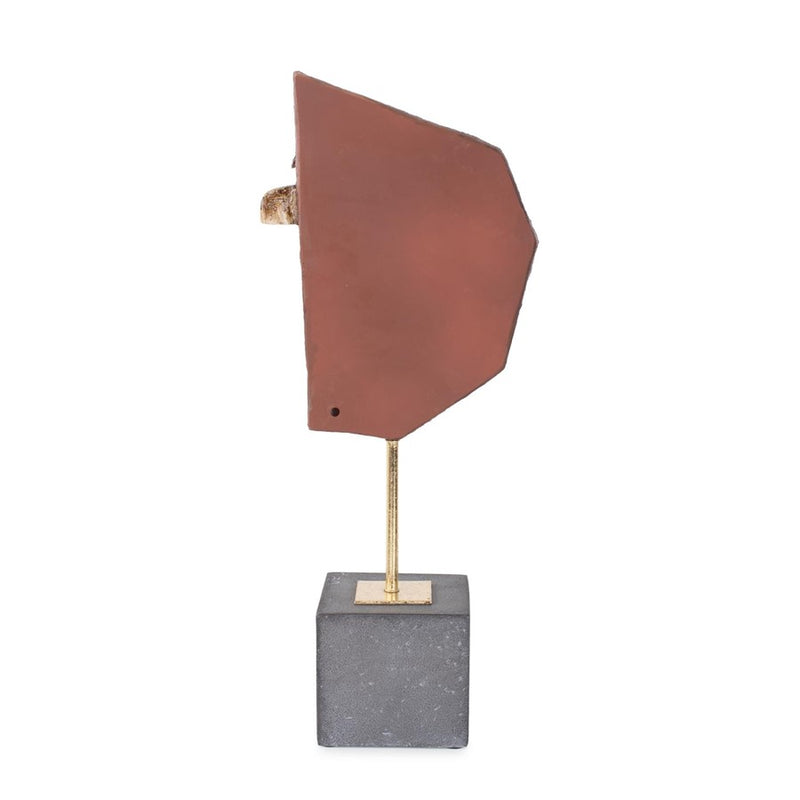 Howard Elliott Oliver Sculpture, Brown/Gray/Gold