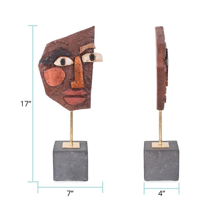 Howard Elliott Oliver Sculpture, Brown/Gray/Gold