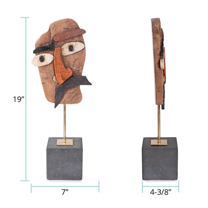 Howard Elliott Archibald Sculpture, Brown/Gray/Gold