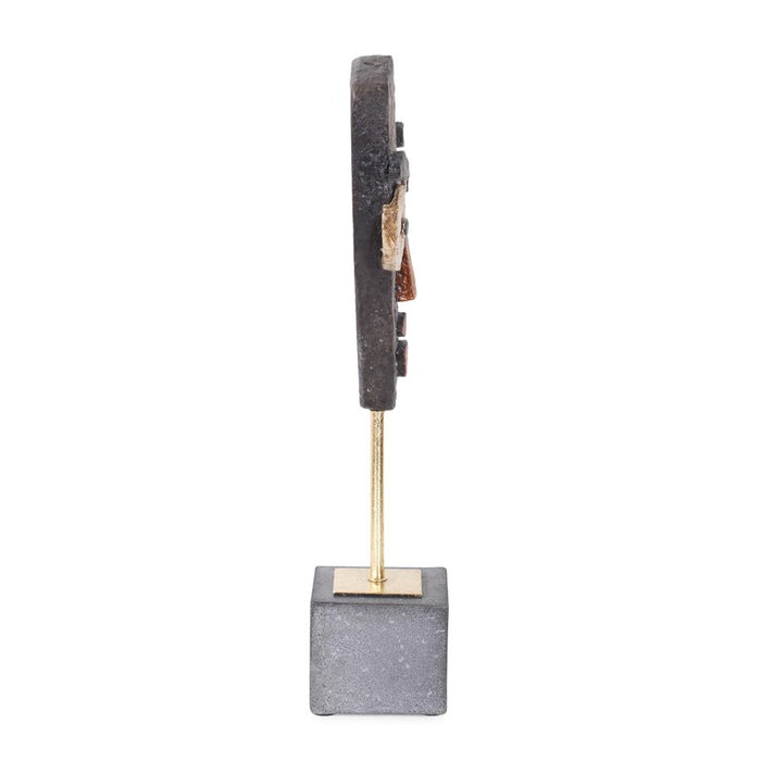 Howard Elliott Edgar Sculpture, Black/Gray/Gold