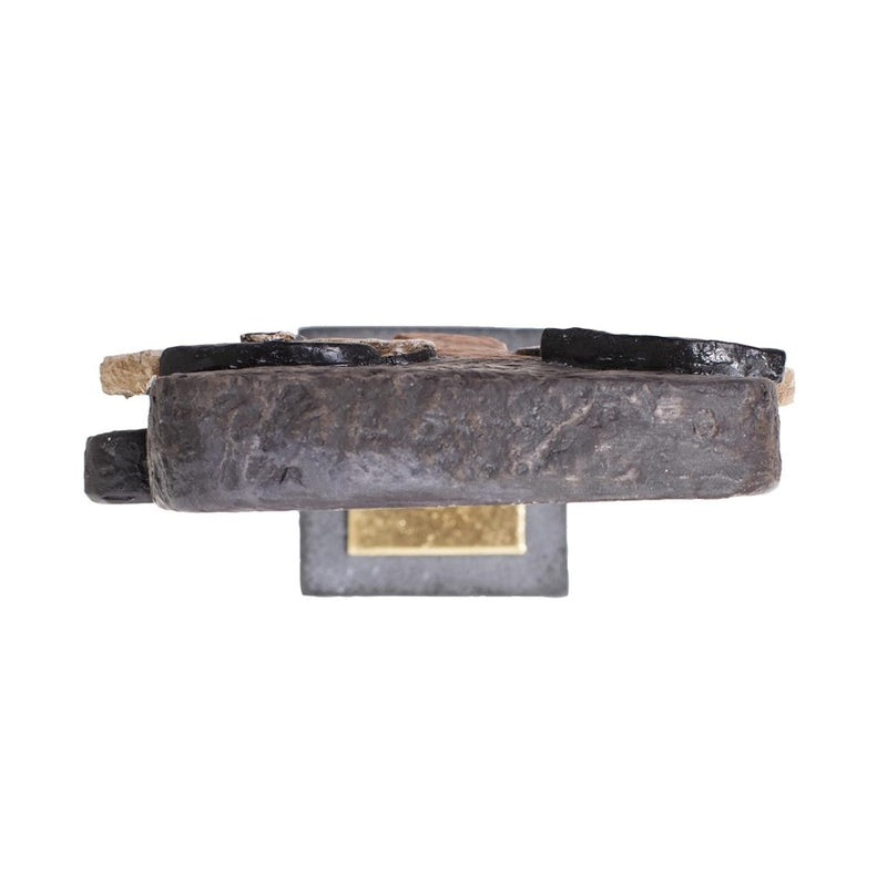 Howard Elliott Edgar Sculpture, Black/Gray/Gold