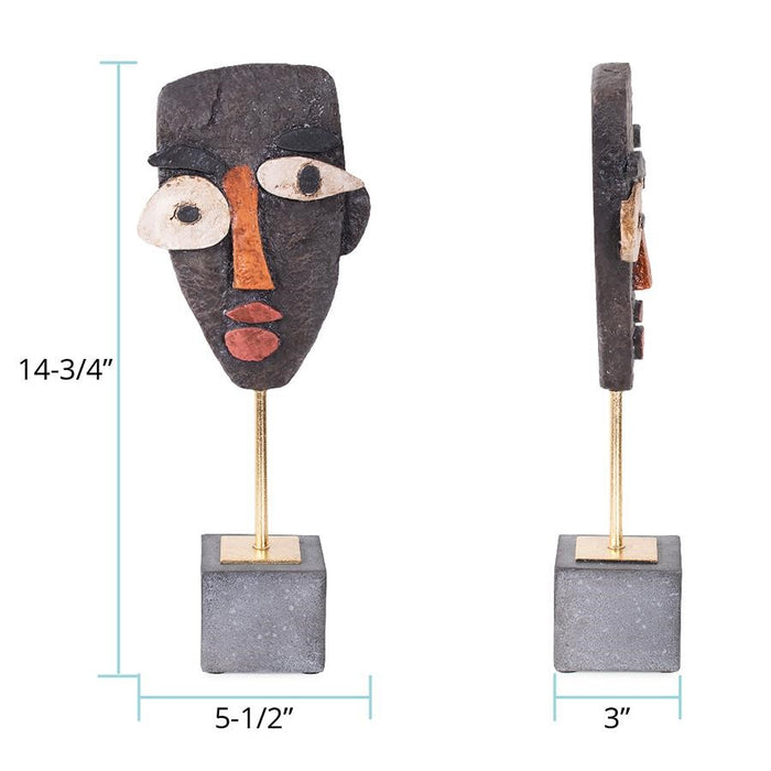 Howard Elliott Edgar Sculpture, Black/Gray/Gold