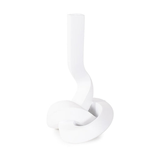Howard Elliott Danner Abstract Single Candle Holder/Vase, White
