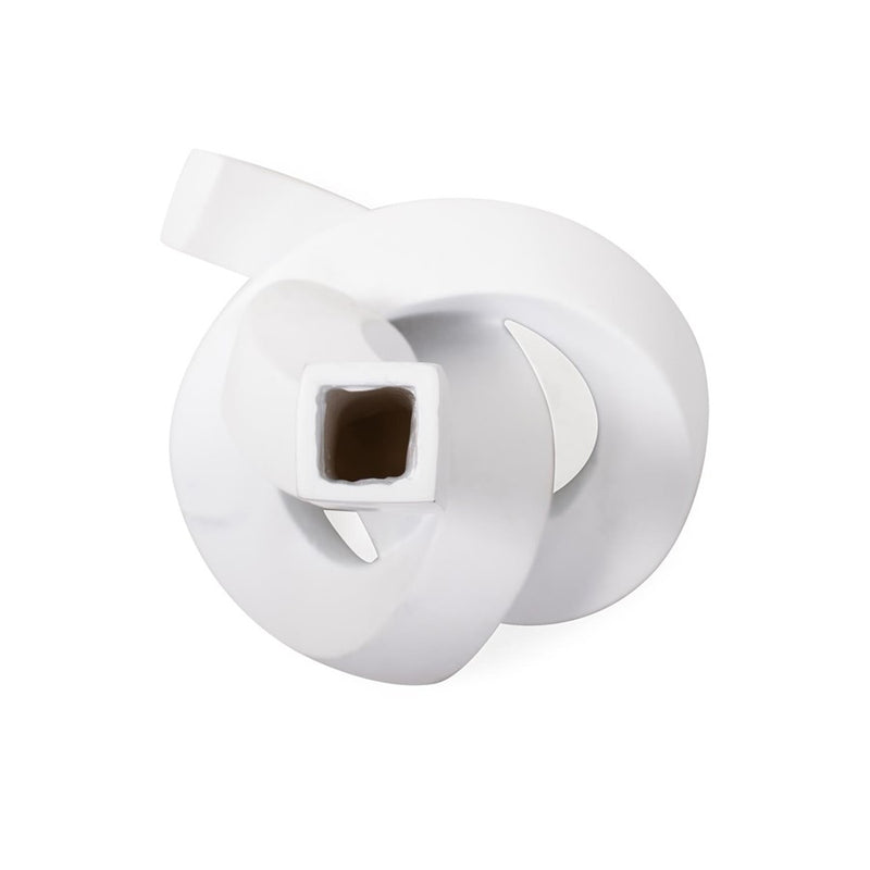 Howard Elliott Danner Abstract Single Candle Holder/Vase, White