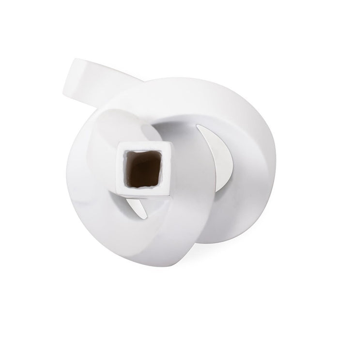 Howard Elliott Danner Abstract Single Candle Holder/Vase, White