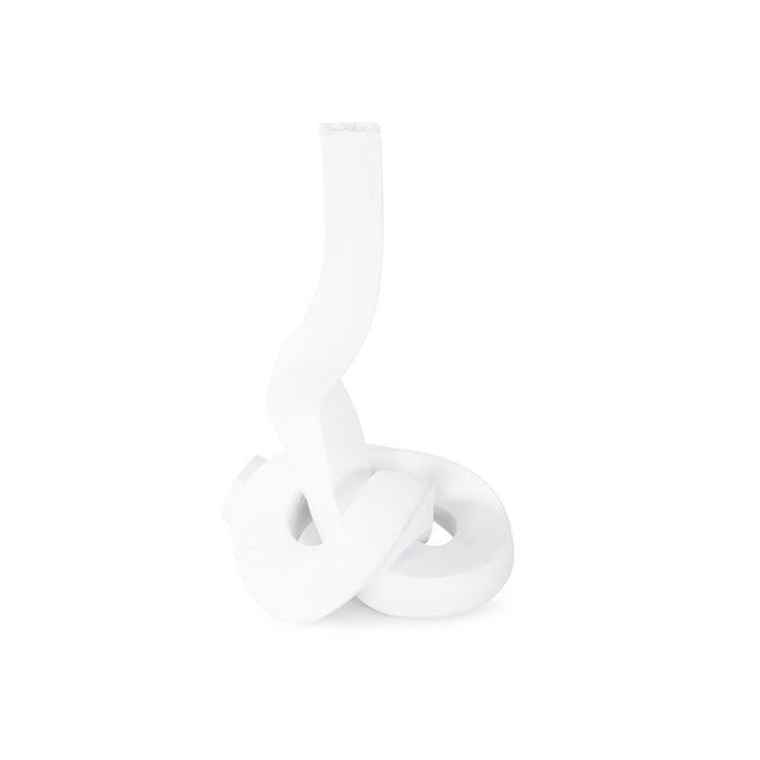 Howard Elliott Danner Abstract Single Candle Holder/Vase, White