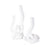 Howard Elliott Danner Abstract Single Candle Holder/Vase, White