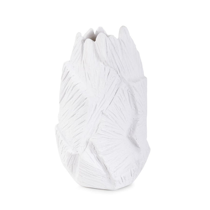 Howard Elliott Abstract Elm Short Vase, White