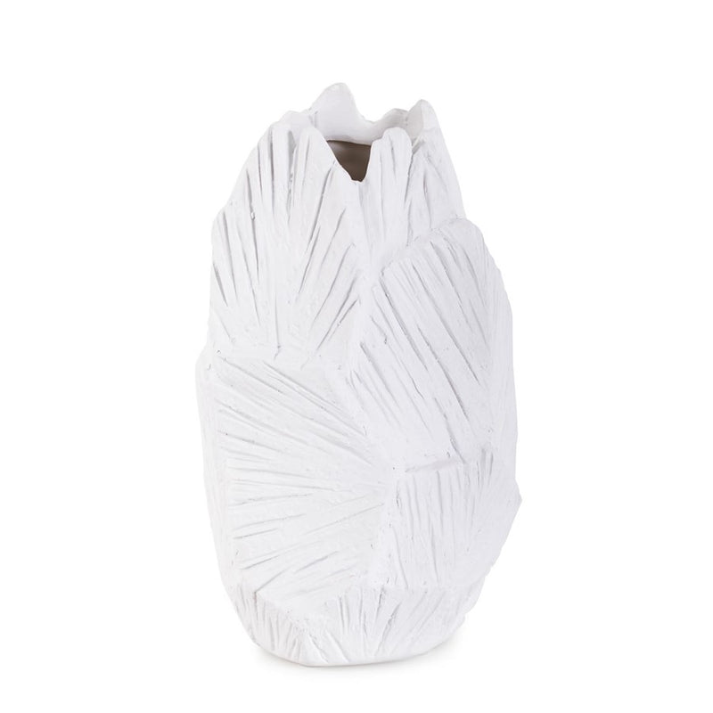 Howard Elliott Abstract Elm Short Vase, White