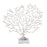 Howard Elliott Study of Coral Sculpture On A White Marble Base, Silver - 12343