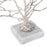 Howard Elliott Study of Coral Sculpture On A White Marble Base, Silver