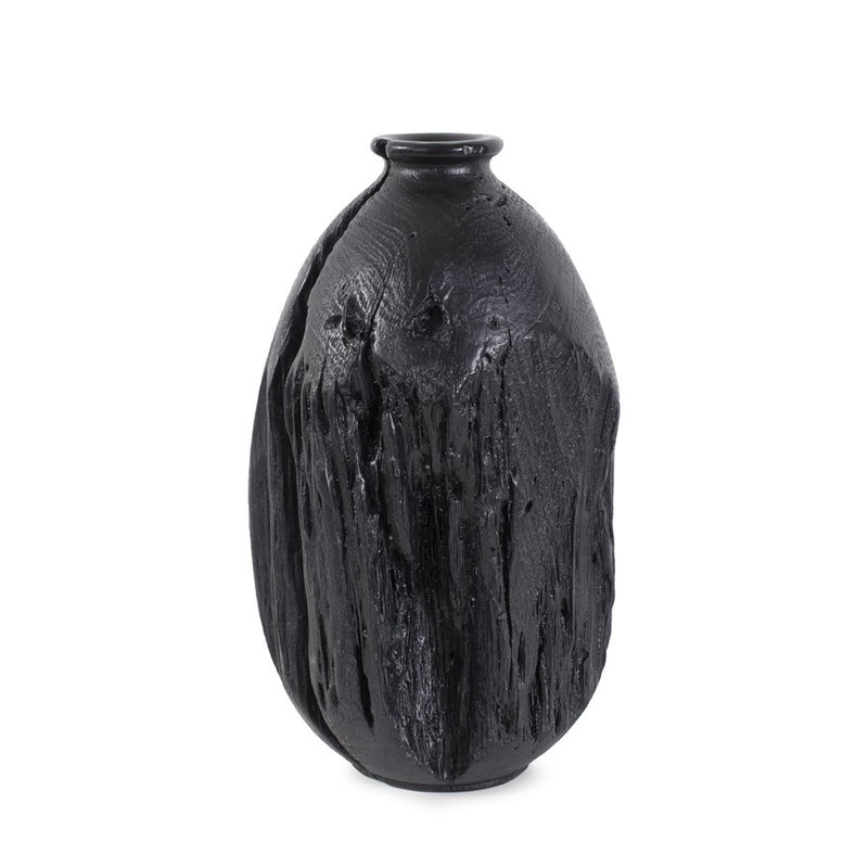 Howard Elliott Haru Short Vase, Black - 12346
