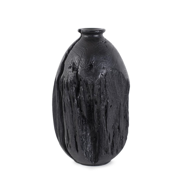 Howard Elliott Haru Short Vase, Black - 12346