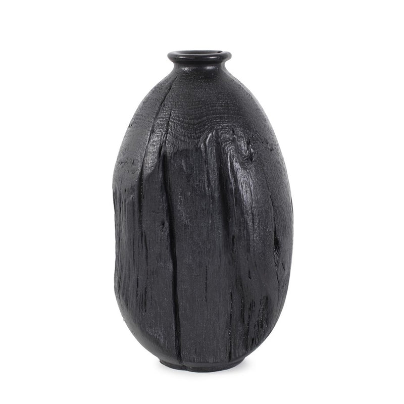Howard Elliott Haru Short Vase, Black