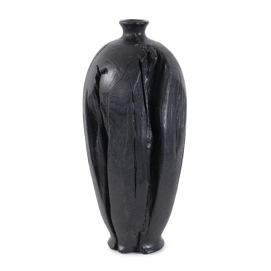 Howard Elliott Haru Tall Vase, Black - 12347