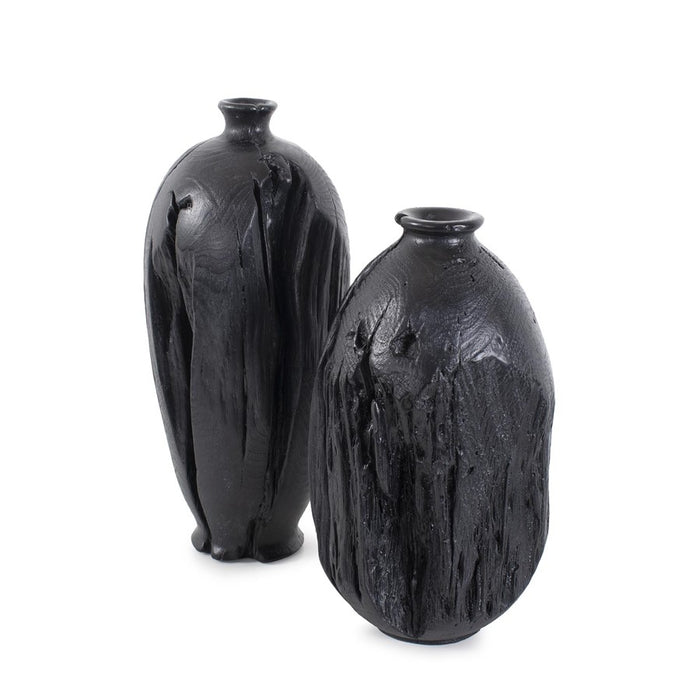 Howard Elliott Haru Tall Vase, Black