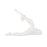 Howard Elliott Yin Pigeon Yoga Pose, Polyresin, White - 12354