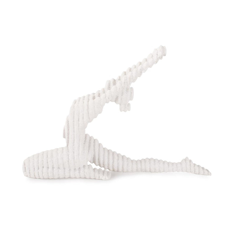 Howard Elliott Yin Pigeon Yoga Pose, Polyresin, White