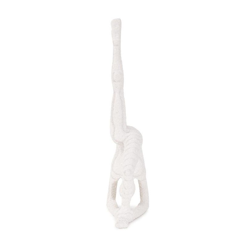 Howard Elliott Yin Peacock Yoga Pose, Polyresin, White