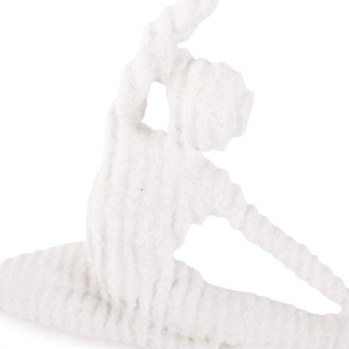 Howard Elliott Yin Reverse Yoga Pose, Polyresin, White