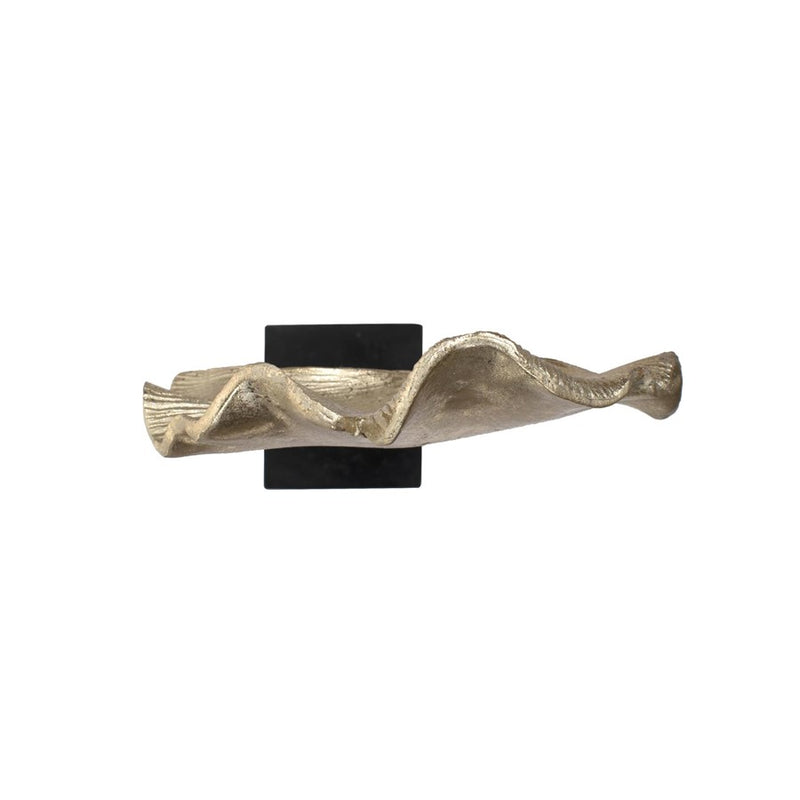 Howard Elliott Gifu Golden Ginkgo Leaf Sculpture/Tall, Gold/Black