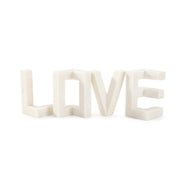 Howard Elliott Just Say "Love" Sculpture, Polyresin, White - 12384