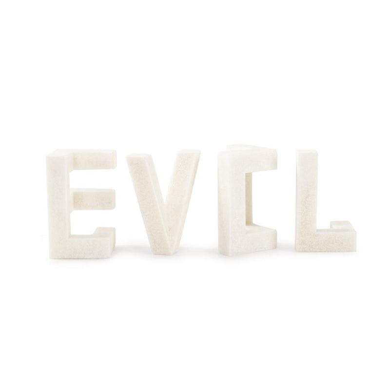 Howard Elliott Just Say "Love" Sculpture, Polyresin, White