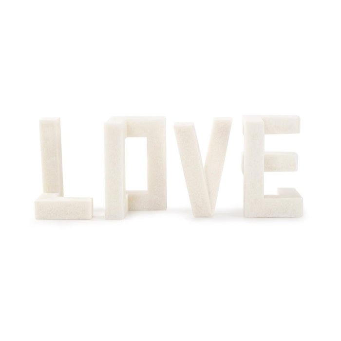 Howard Elliott Just Say "Love" Sculpture, Polyresin, White