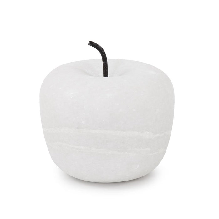 Howard Elliott Newton Apple, White Marble, Matte White - 130008