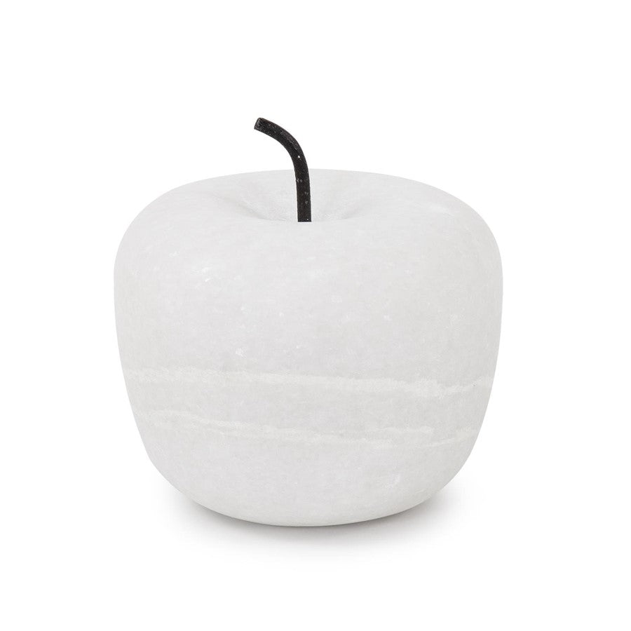 Howard Elliott Newton Apple, White Marble, Matte White - 130008