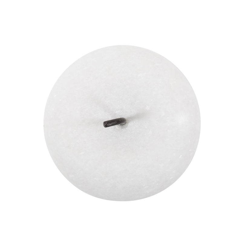 Howard Elliott Newton Apple, White Marble, Matte White