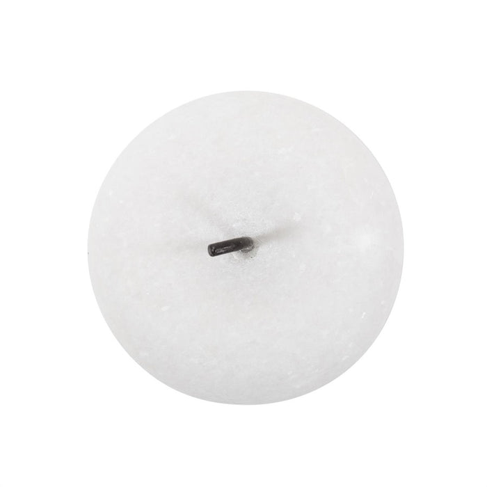 Howard Elliott Newton Apple, White Marble, Matte White