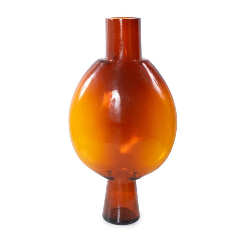 Howard Elliott Ormand Burnt Orange Glass Vase, Burnt Orange - 130036