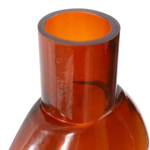 Howard Elliott Ormand Burnt Orange Glass Vase, Burnt Orange