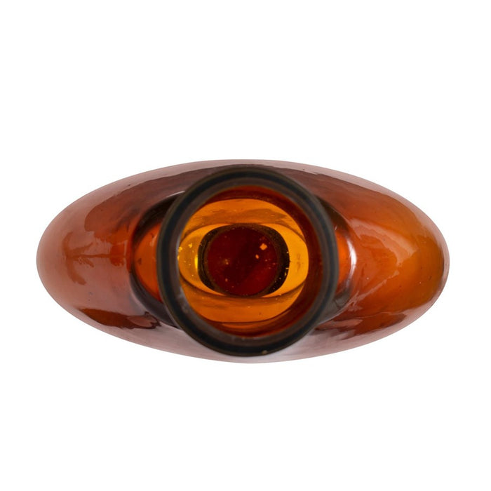 Howard Elliott Ormand Burnt Orange Glass Vase, Burnt Orange