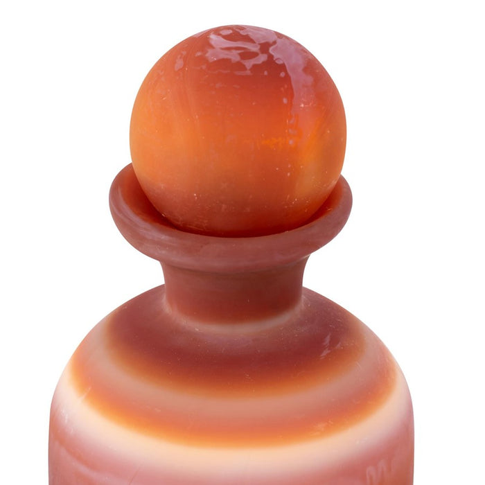 Howard Elliott Mercer Glass Capped Bottle, Tangerine/Tall, Tangerine