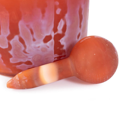 Howard Elliott Mercer Glass Capped Bottle, Tangerine/Short, Tangerine