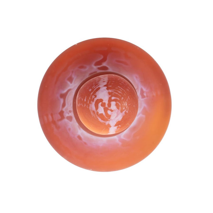 Howard Elliott Mercer Glass Capped Bottle, Tangerine/Short, Tangerine