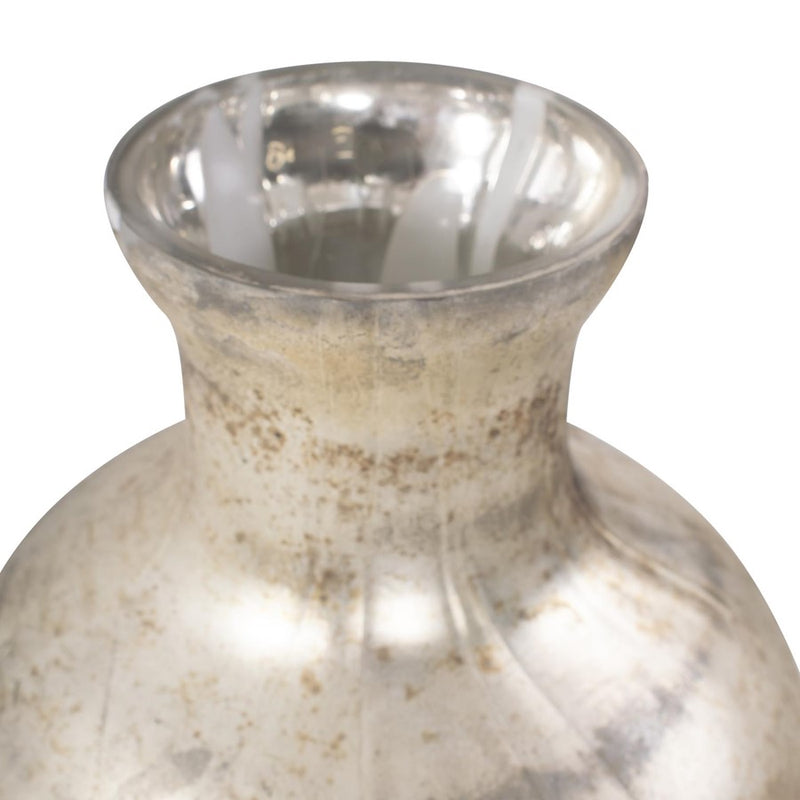 Howard Elliott Beatrice Flared Silver Vase