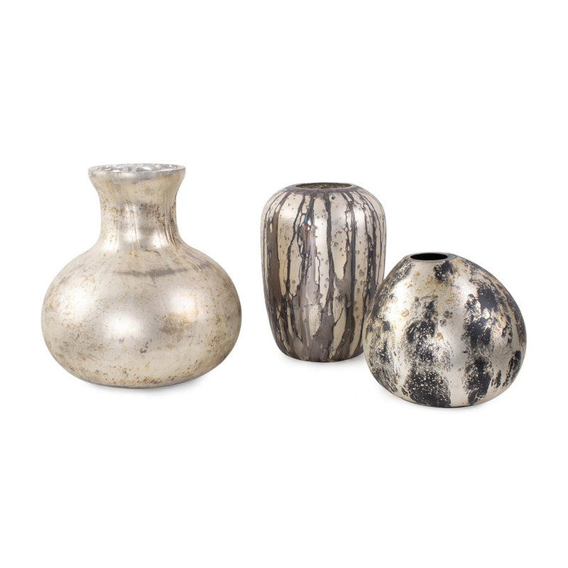 Howard Elliott Beatrice Flared Silver Vase
