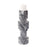 Howard Elliott Modern Clarinda Marble Candle Holder/Tall, Gray/Black - 130048