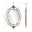 Howard Elliott Gerard Mirror, Antiqued Copper