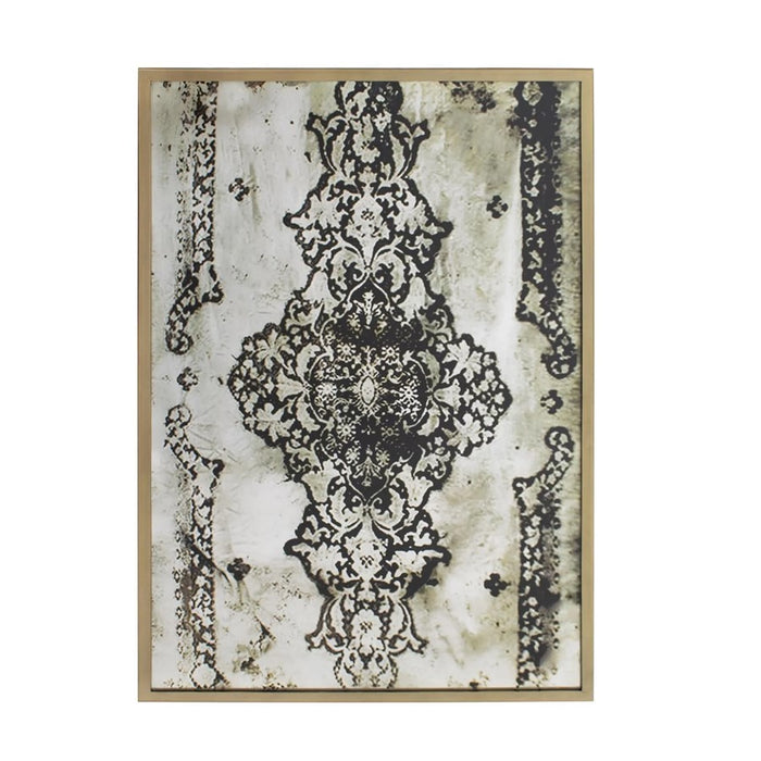 Howard Elliott Azita Persian Patterned Mirror, Black/Silver/Gold - 140010