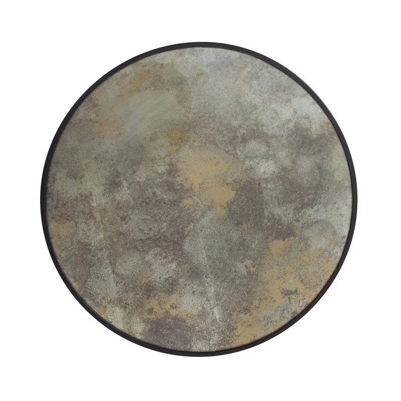 Howard Elliott Golden Haze Round Mirror, Black/Gray/Brown - 140012