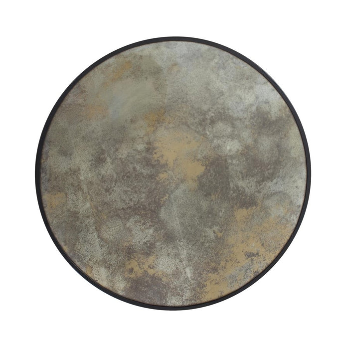Howard Elliott Golden Haze Round Mirror, Black/Gray/Brown - 140012
