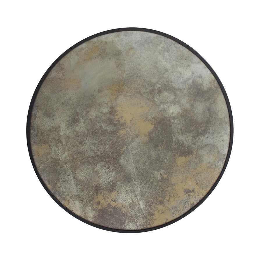 Howard Elliott Golden Haze Round Mirror, Black/Gray/Brown - 140012